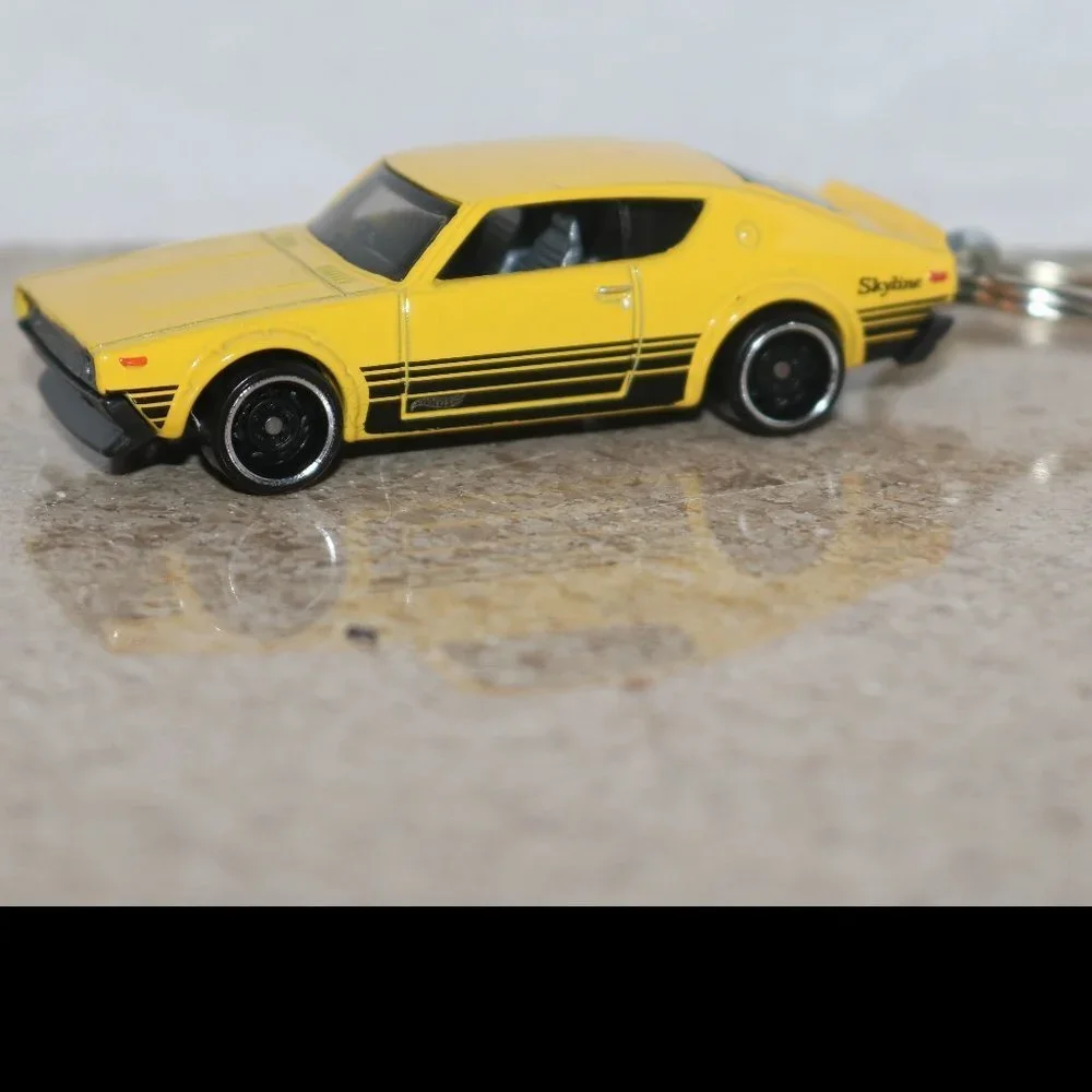 Hot Wheels Then and Now Skyline CUSTOM keychain